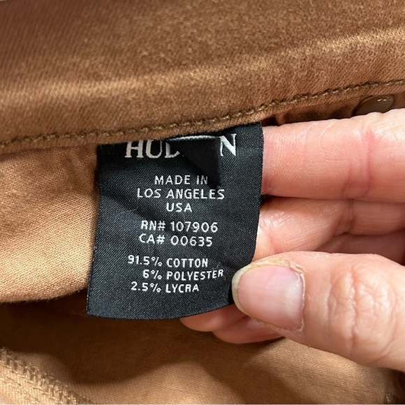 Hudson Jeans Nico Snake Embossed Gold Metallic Skinny Jeans - Picture 12 of 16